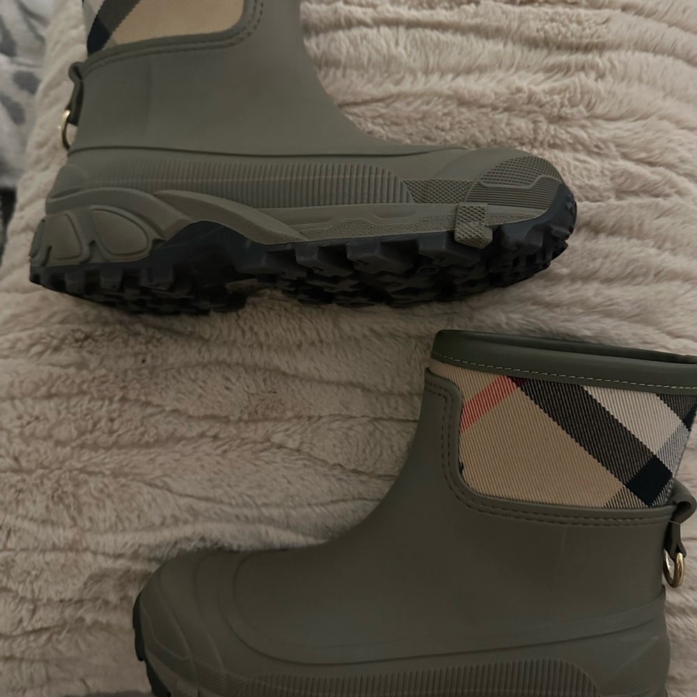 Burberry Olive Ankle Boots